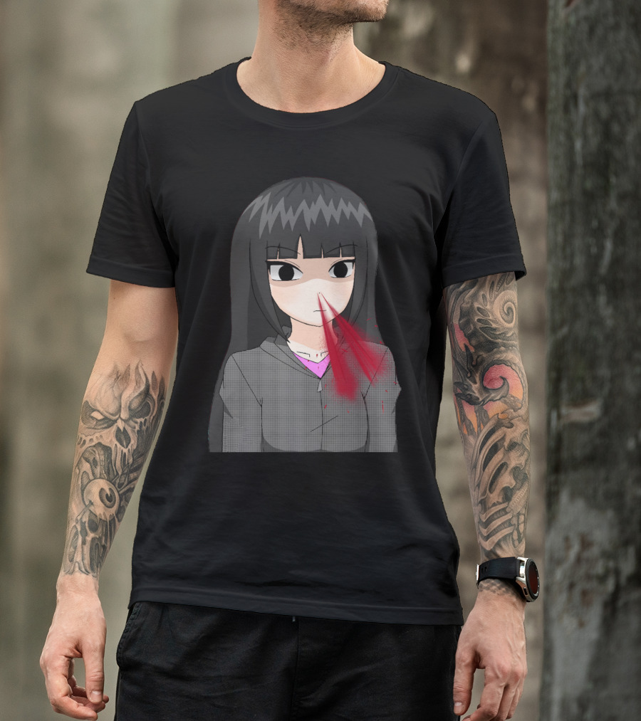 Hororo Chan Anime Character Nosebleed Japanese T-Shirt