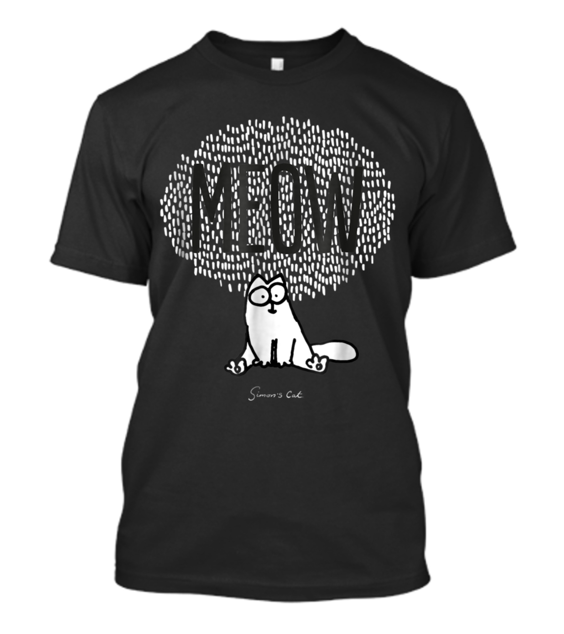 Simon's Cat Meow Speech Bubble T-Shirt