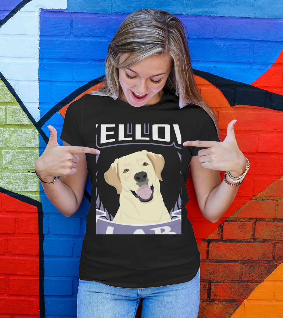 Yellow Lab Labrador Dog Funny Lab Retr T-Shirt