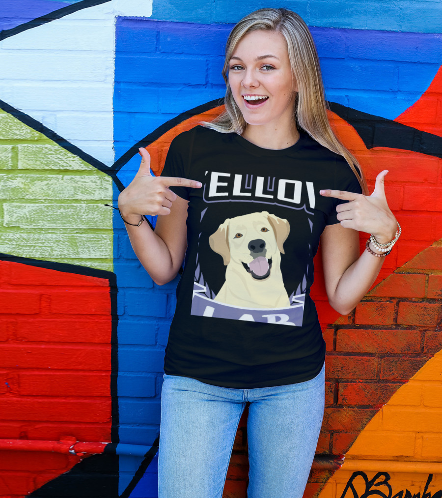 Yellow Lab Labrador Dog Funny Lab Retr T-Shirt