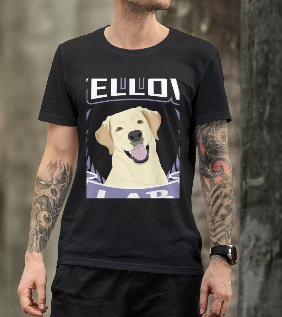 Yellow Lab Labrador Dog Funny Lab Retr T-Shirt
