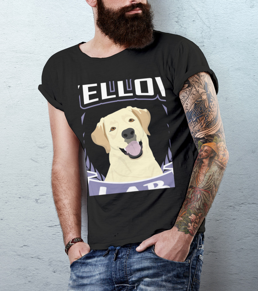 Yellow Lab Labrador Dog Funny Lab Retr T-Shirt