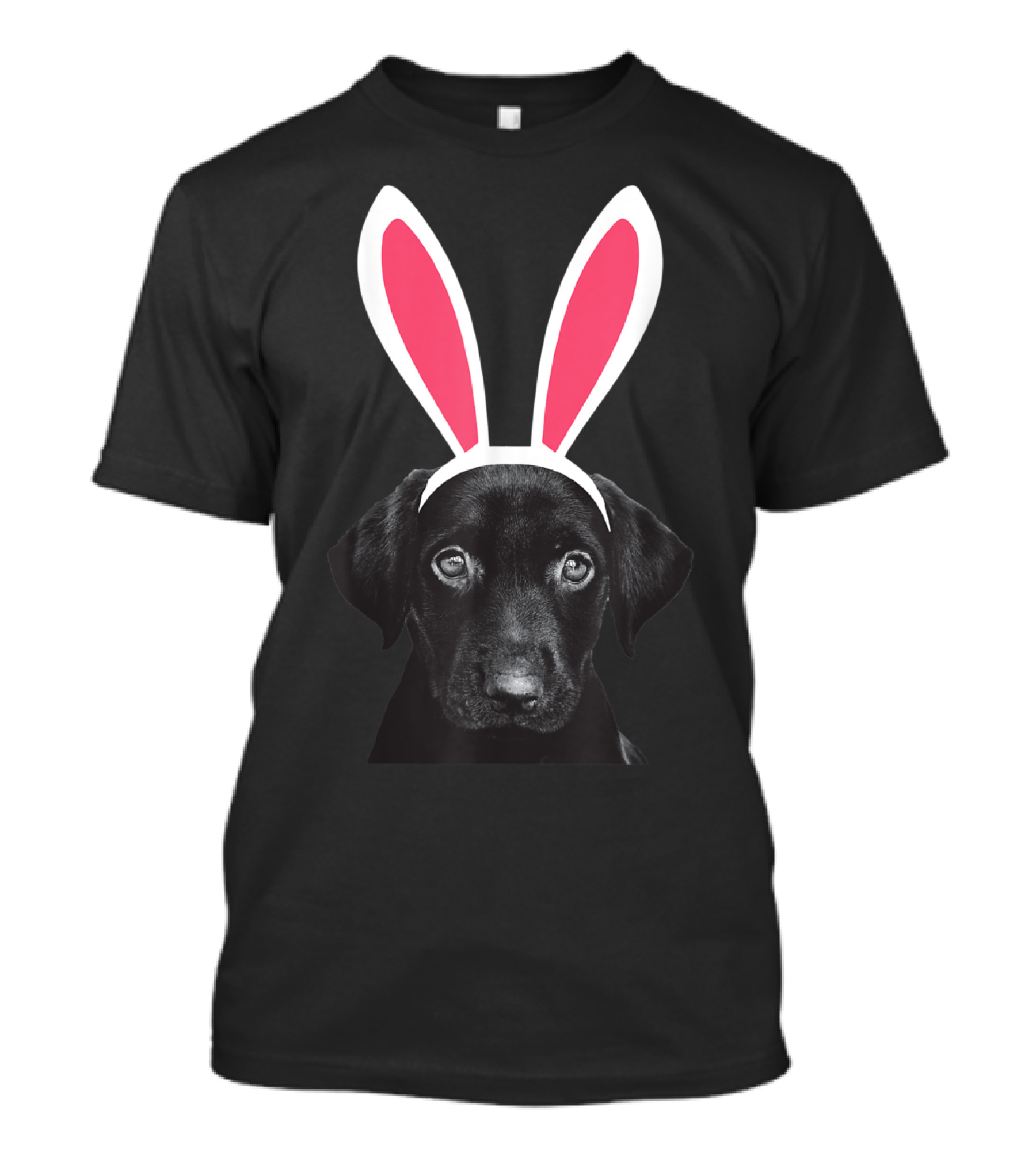 Labrador With Bunny Ears Funny Easter Dog T-Shirt