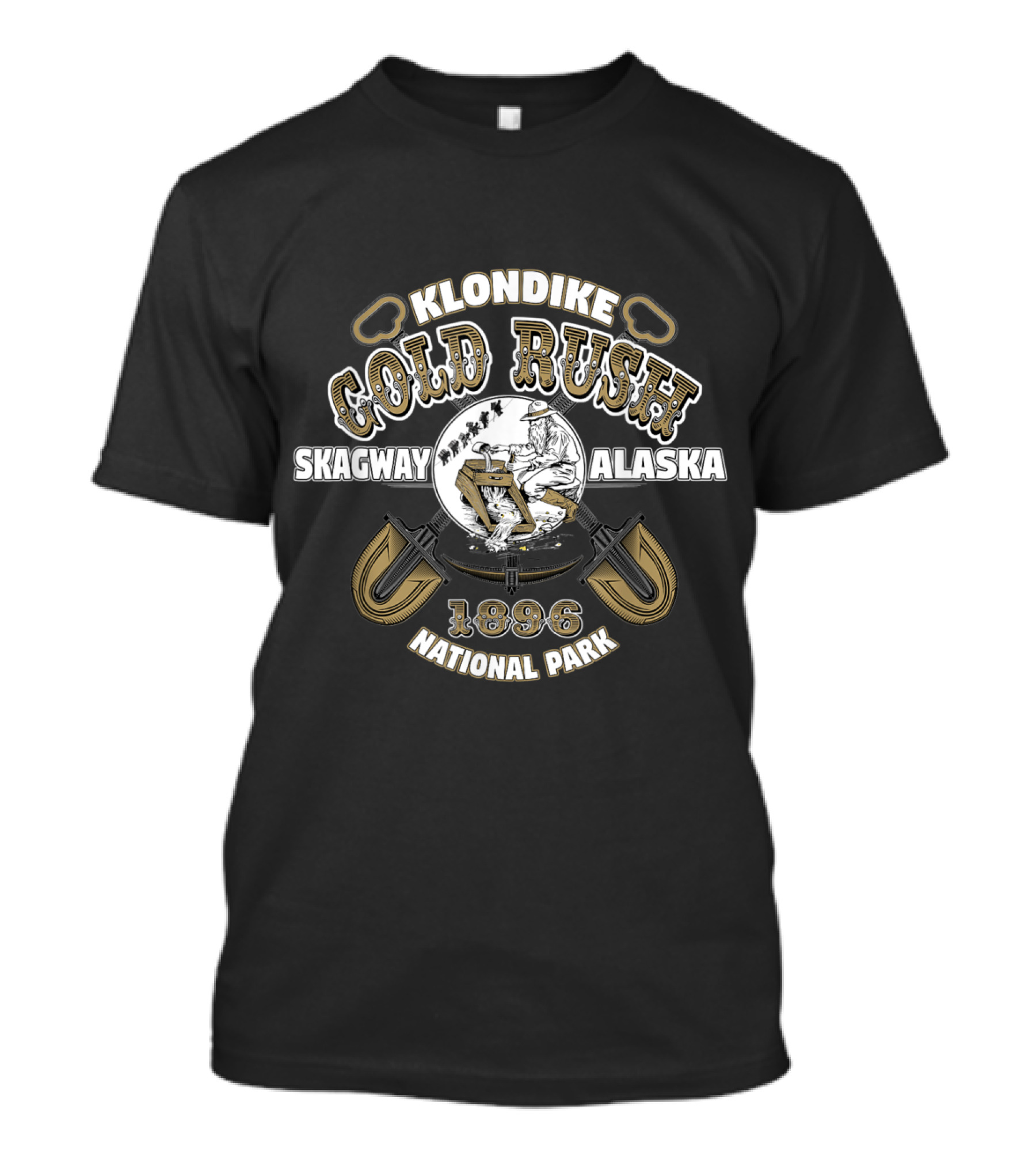 Klondike Gold Rush Skagway Alaska 1896 National Park T-Shirt