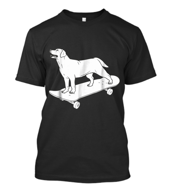 Skateboard Labrador Retriever Dog Riding Skateboard T-Shirt