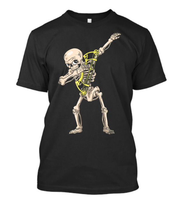 Skeleton Dab Dance Pose With Archer Bow T-Shirt