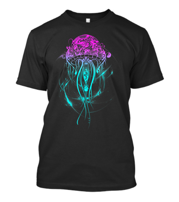 TribalShamrock Psychedelic Jelly Fish Hip Artistry T-Shirt
