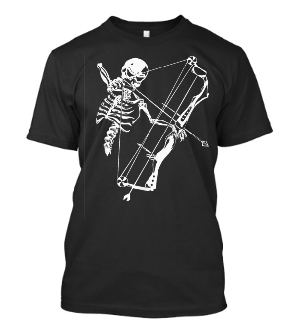 Skeleton Bow Archer Skull Archery Hunt T-Shirt