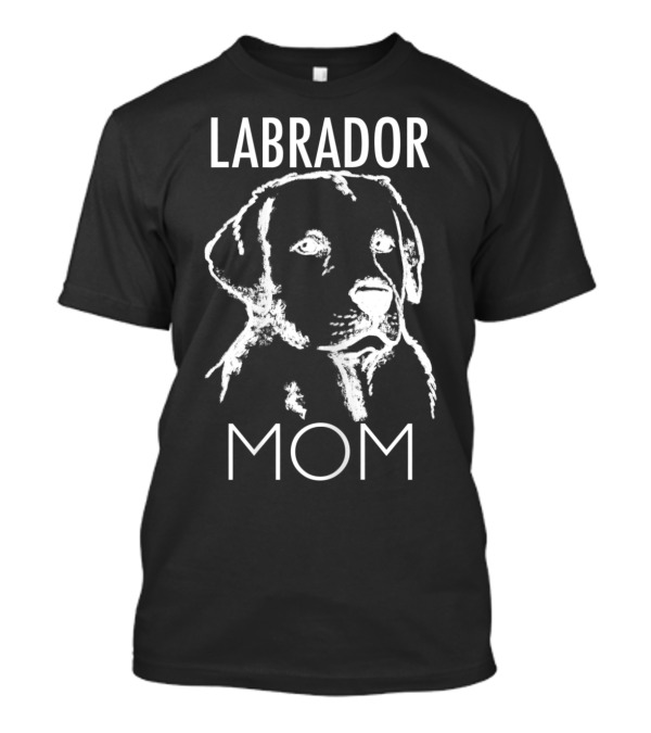 Labrador Mom With Sketch-Style Labrador Dog T-Shirt