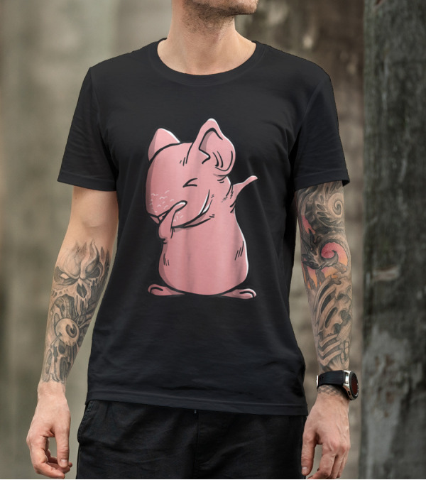 Skinny Guinea Pig Dab Pose Iconic Rodent Dance T-Shirt