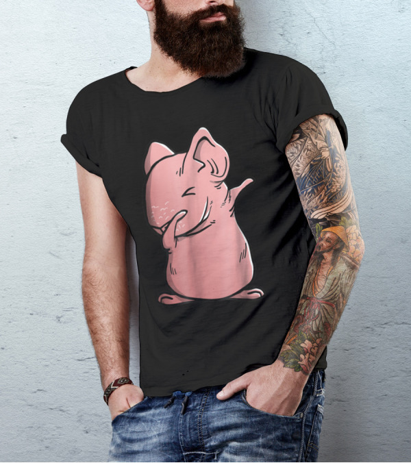Skinny Guinea Pig Dab Pose Iconic Rodent Dance T-Shirt