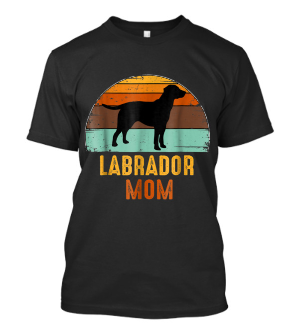 Labrador Mom Retro Vintage Lab Dog T-Shirt