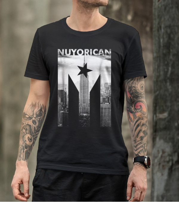 Nuyorican Puerto Rican Flag Empire State Building Skyline T-Shirt