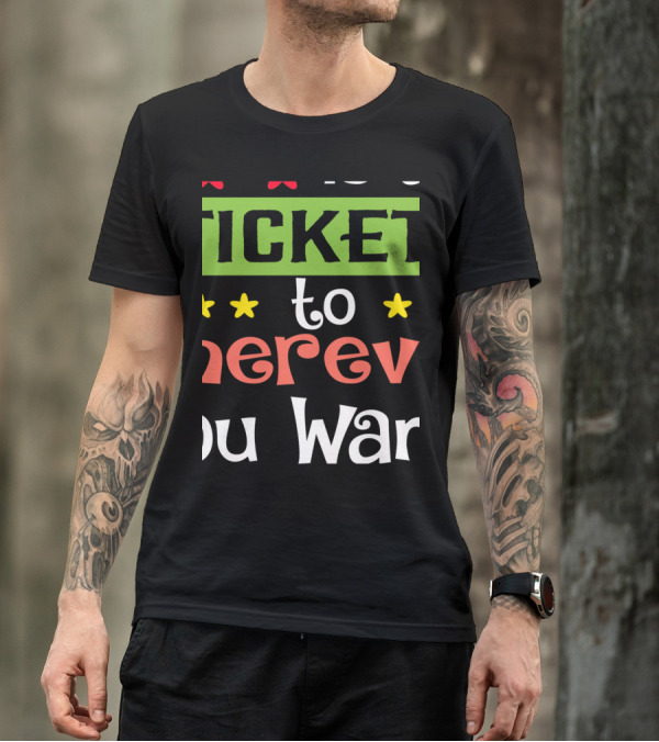 Reading Book Is A Ticket To Wherever You Want Playful Typography With Stars T-Shirt