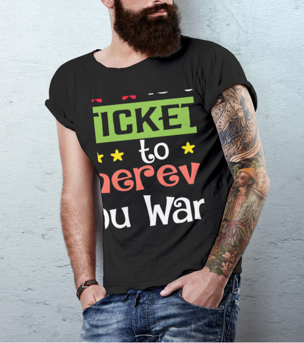 Reading Book Is A Ticket To Wherever You Want Playful Typography With Stars T-Shirt