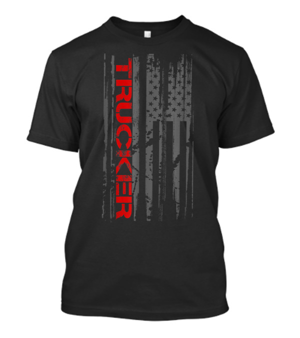TRUCKER American Flag T-Shirt