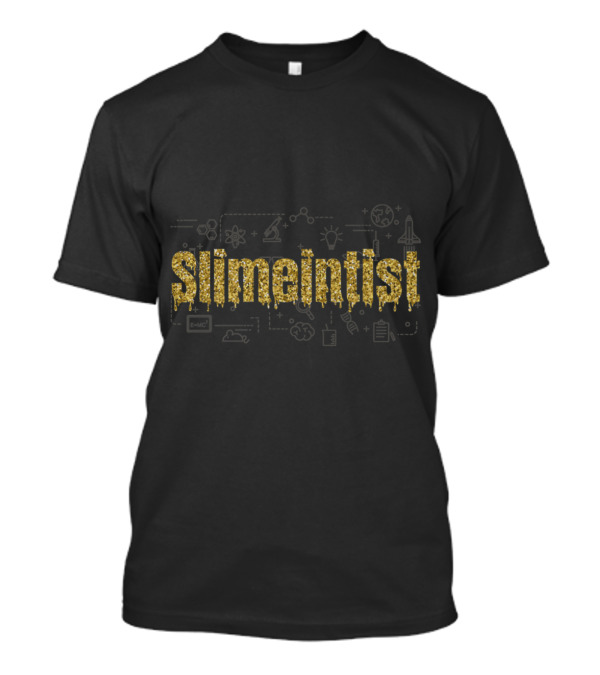 Slimeintist Premium Science And Space Elements E=MC² Chemistry Icons T-Shirt