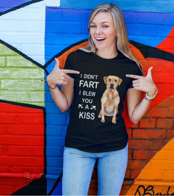 I Didn't Fart I Blew You A Kiss Labrador Retriever Drawing T-Shirt
