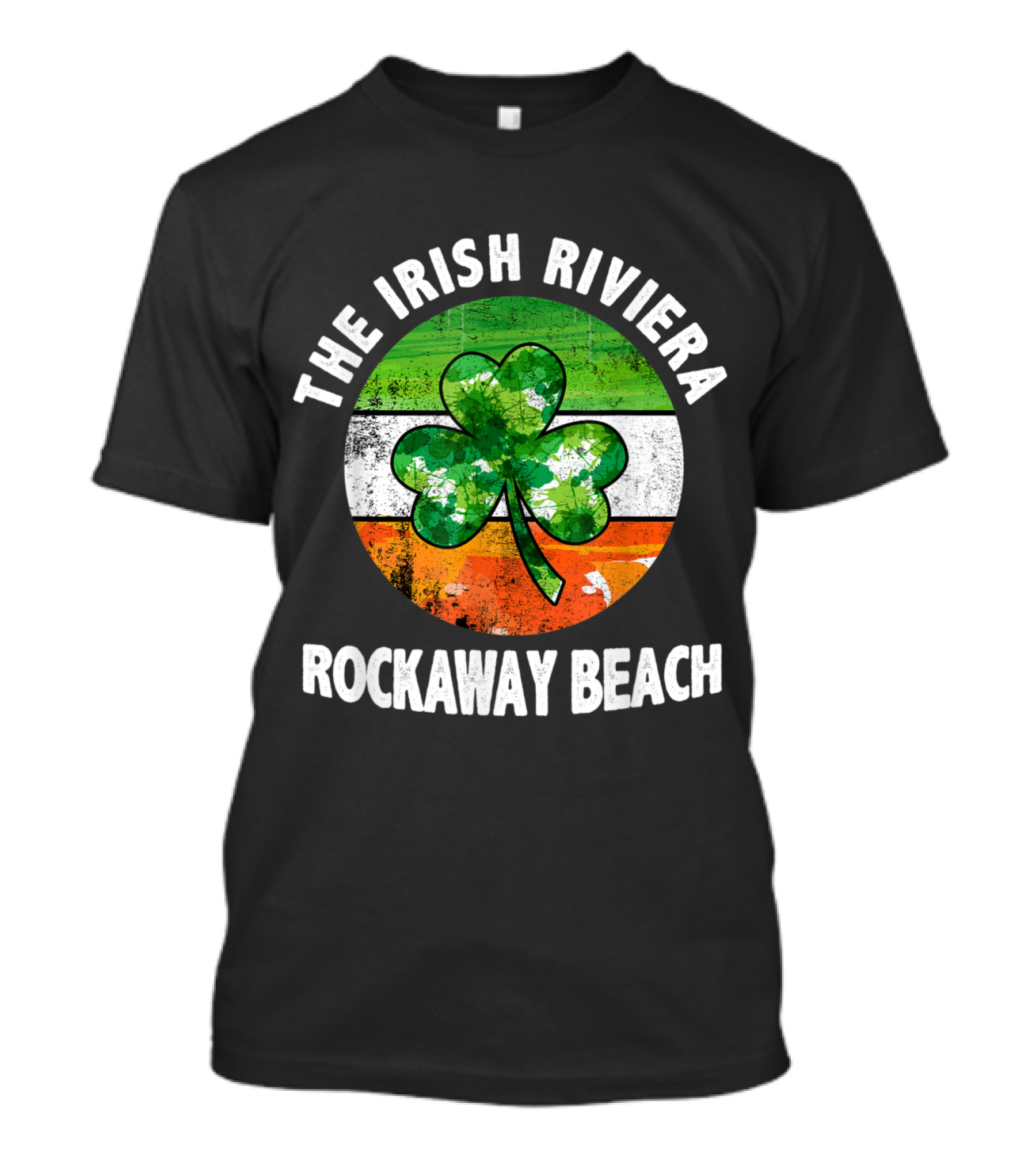 The Irish Riviera Shamrock Rockaway Beach Fun T-Shirt