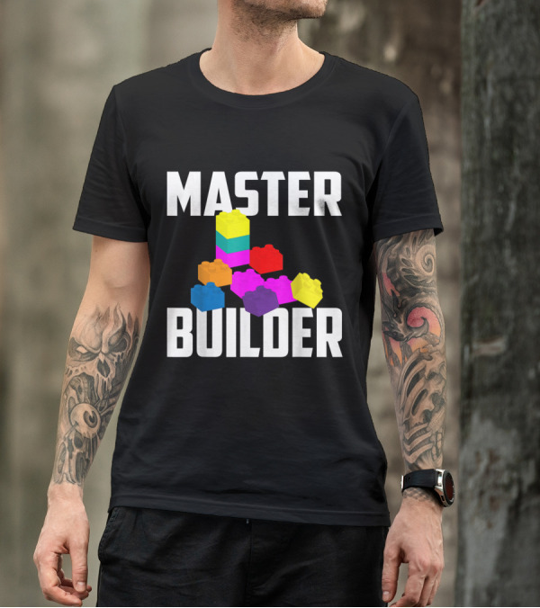 Master Builder Colorful Block Stack T-Shirt