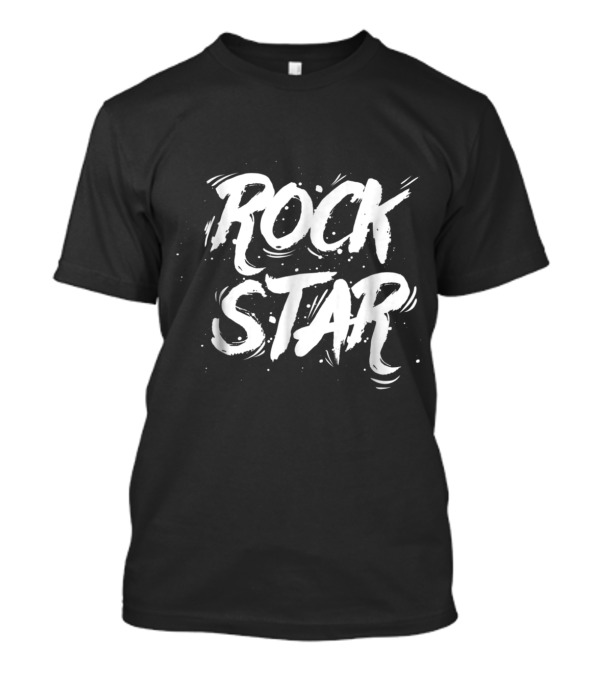 Rockstar Dynamic Graphic Text For Music Lover T-Shirt