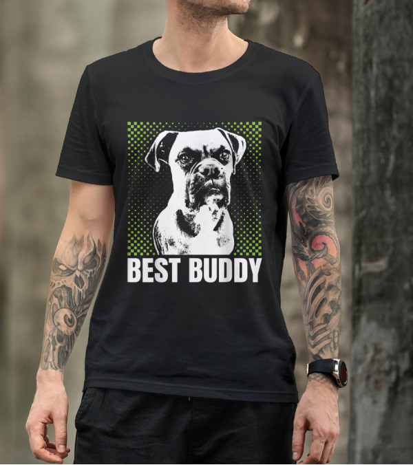 Vintage Boxer Dad Best Buddy T-Shirt
