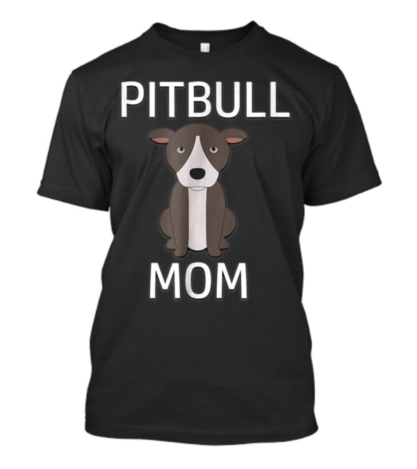Pitbull Mom With Cute Puppy T-Shirt