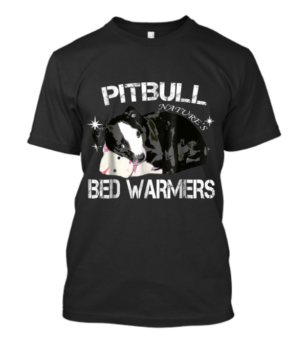 Pitbull Nature's Cozy Bed Warmers With Snuggling Puppy T-Shirt