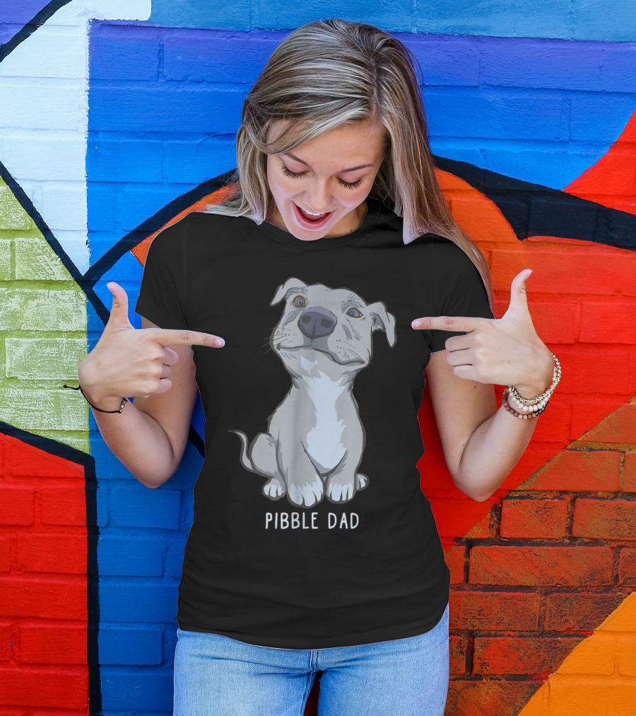 Pibble Dad Cute Pitbull T-Shirt
