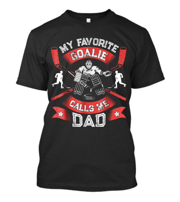 Favorite Hockey Goalie Dad Vintage Ice Hockey T-Shirt