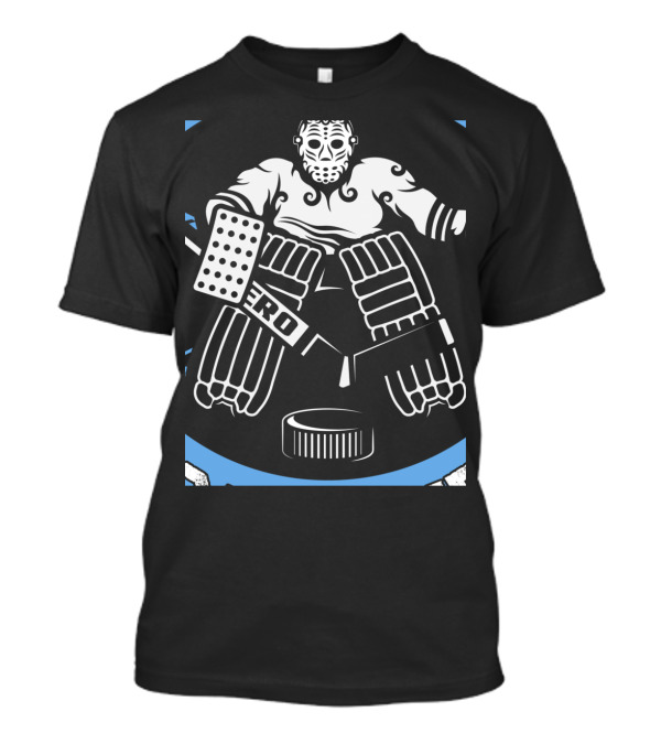 Hockey Goalie Mask Hero Saves The Day In T-Shirt