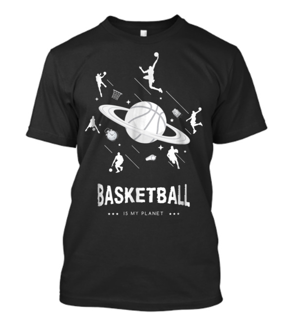 Basketball Is My Planet USA NBA Stars And Galaxy T-Shirt