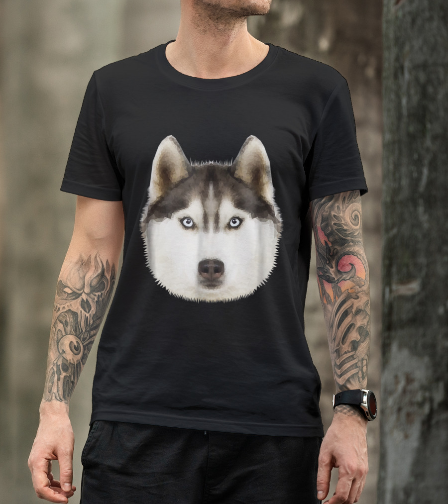 Husky Portrait I Sweet Idea Dog T-Shirt