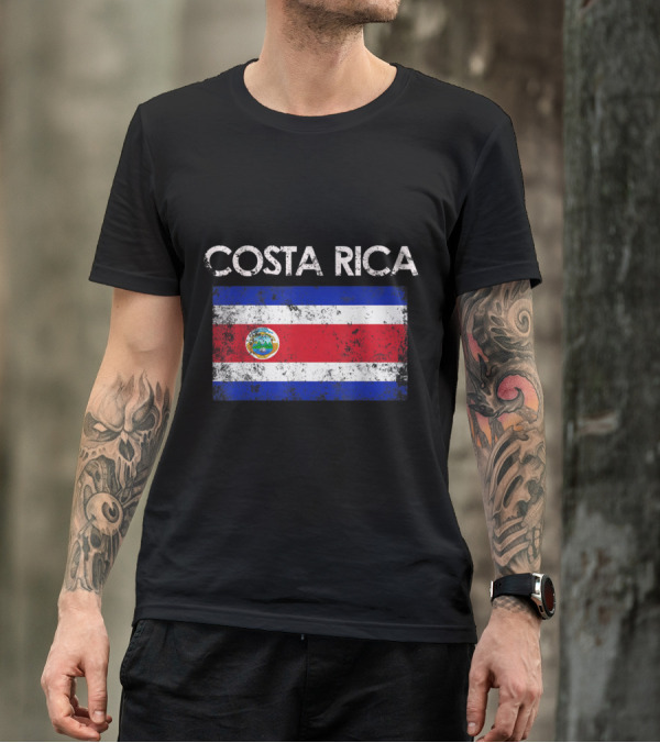 Vintage Distressed Costa Rica Flag T-Shirt