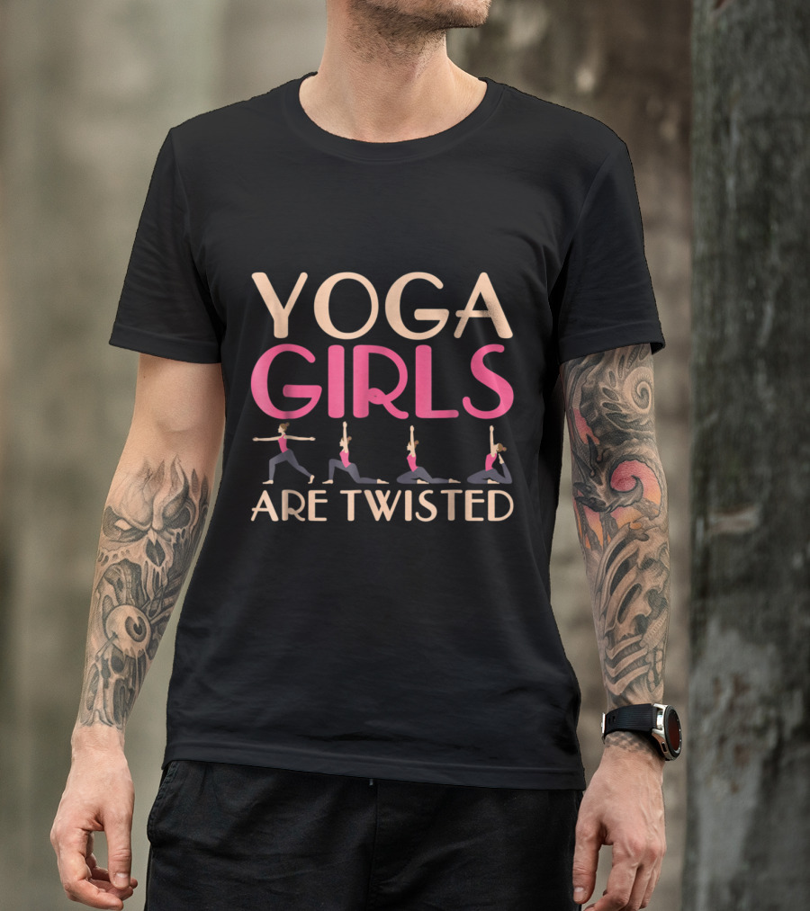 Yoga Girls Are Twisted With Flowing Pose T-Shirt