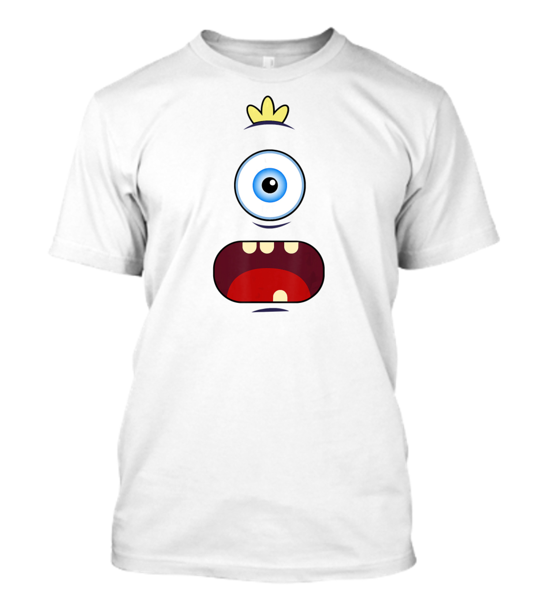 One Eyed Monster Face Cute Easy Costume With Cartoon Expression T-Shirt