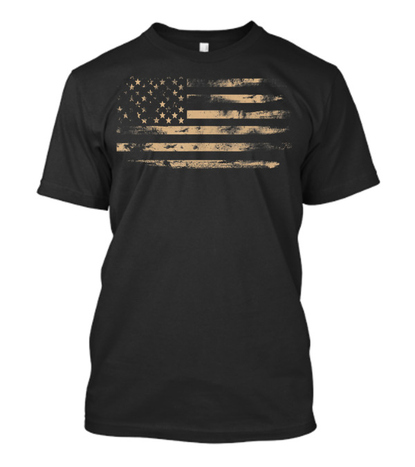 Vintage Distressed American Flag Grunge USA T-Shirt