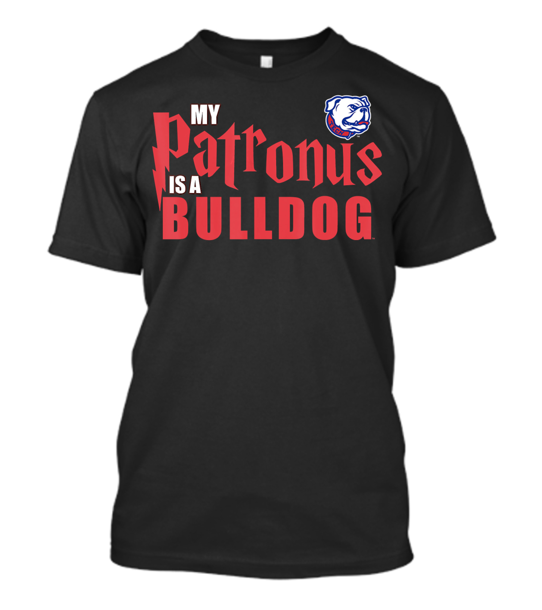 My Patronus Is A Bulldog Louisiana Tech Bulldogs T-Shirt