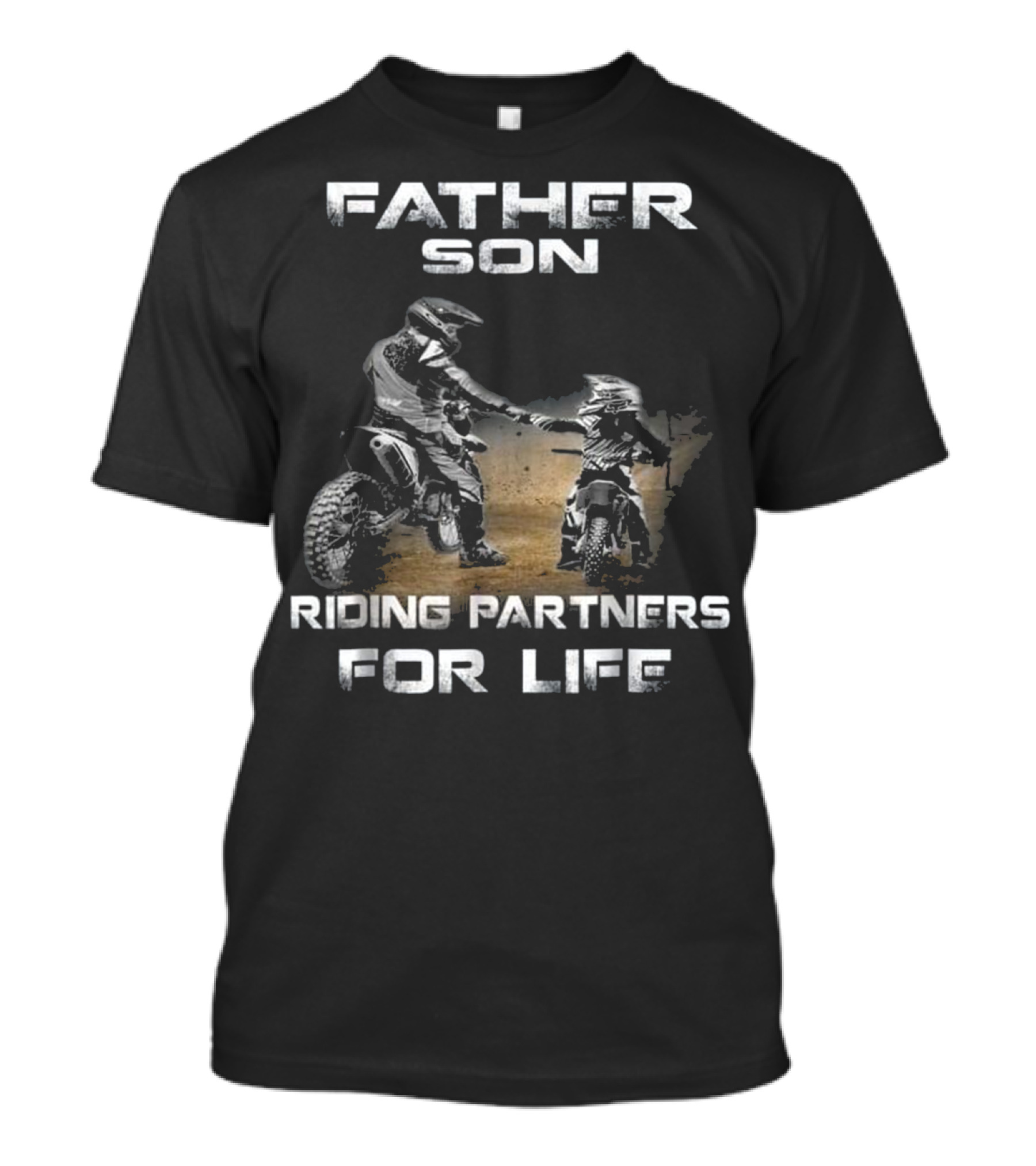 Father Son Riding Partners For Life Motocross Supercross Brap Dirt Bike T-Shirt