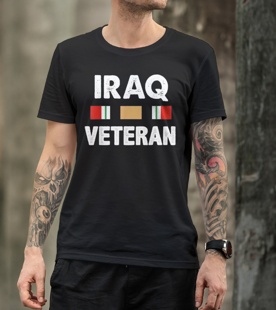 Iraq Veteran With Service T-Shirt
