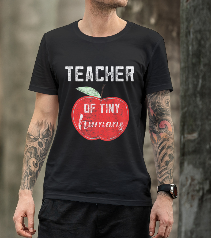 Teacher Of Tiny Humans Apple T-Shirt