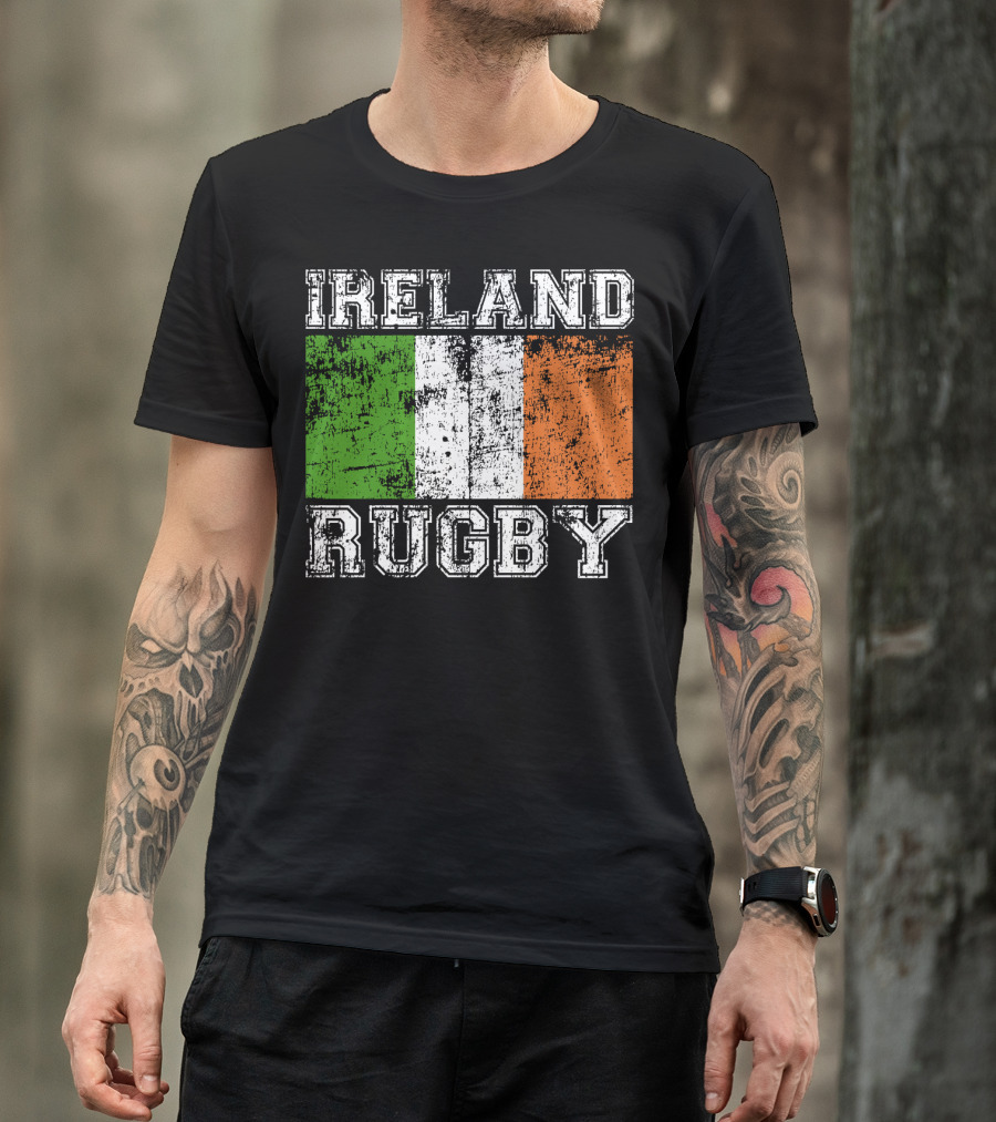 Ireland Rugby Vintage Flag T-Shirt
