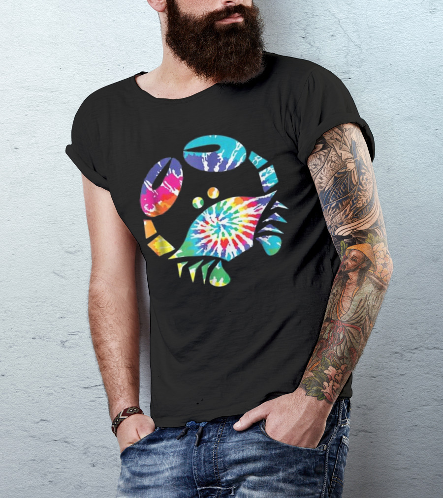 Tie Dye Crab Colorful Fun Toy T-Shirt
