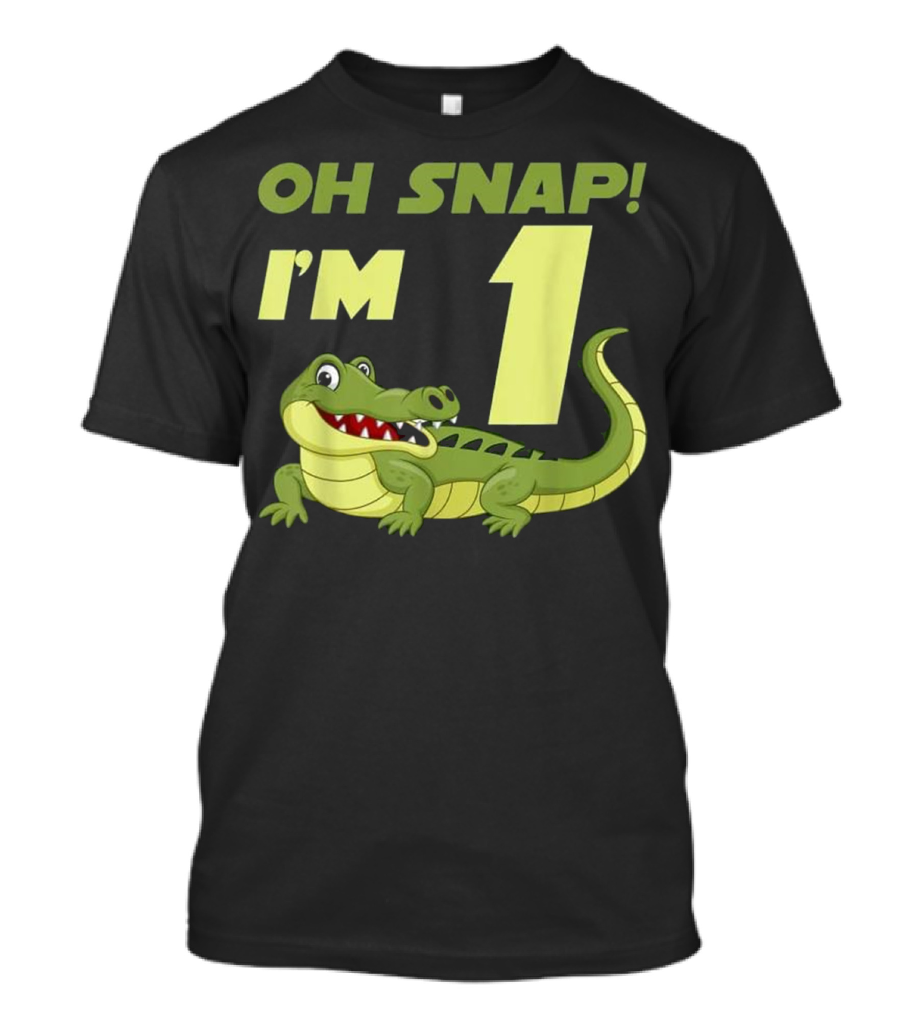 Oh Snap I'm 1 Year Old Alligator Birthday Crocodile T-Shirt