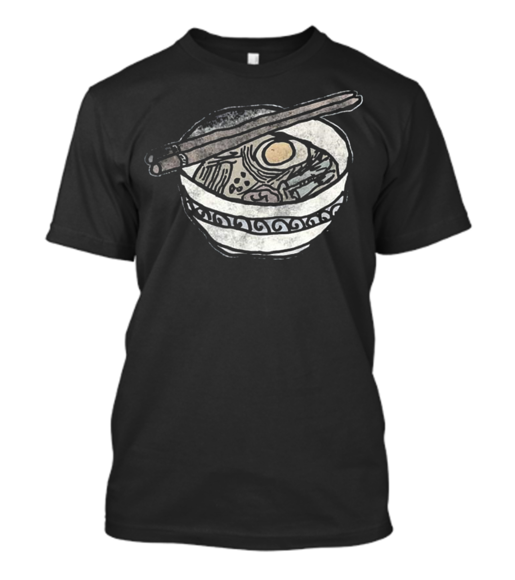 Ramen Soup Japan Food Noodle Bowl With Chopsticks T-Shirt