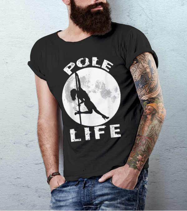 Pole Life Dance Clothes Pole Fitness Moon T-Shirt