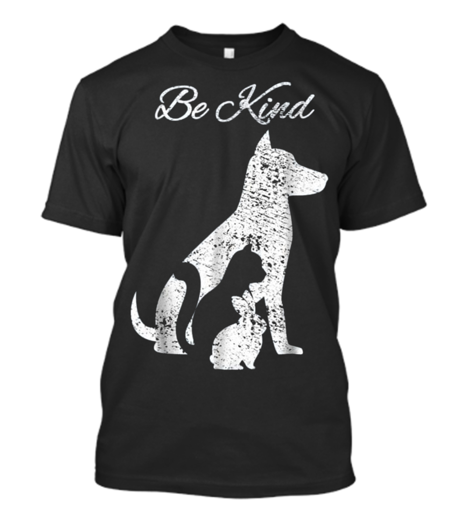 Be Kind To Animals: Love Pet Cat Dog Rabbit T-Shirt