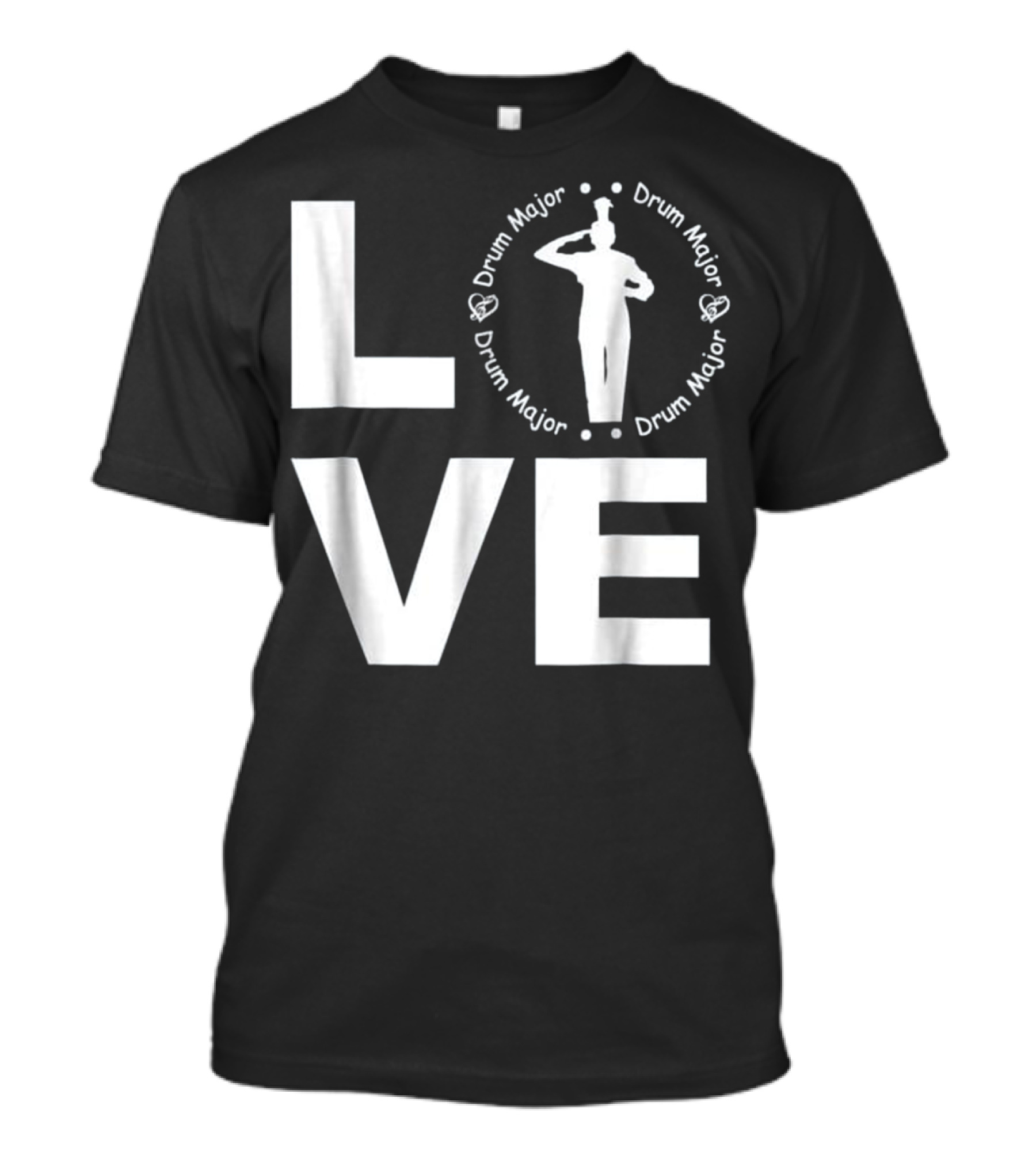 Love Drum Major Salute Cool Parent Pla T-Shirt