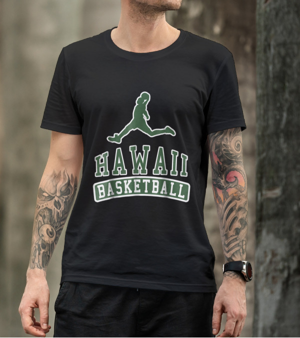 Hawaii Basketball Leaping T-Shirt