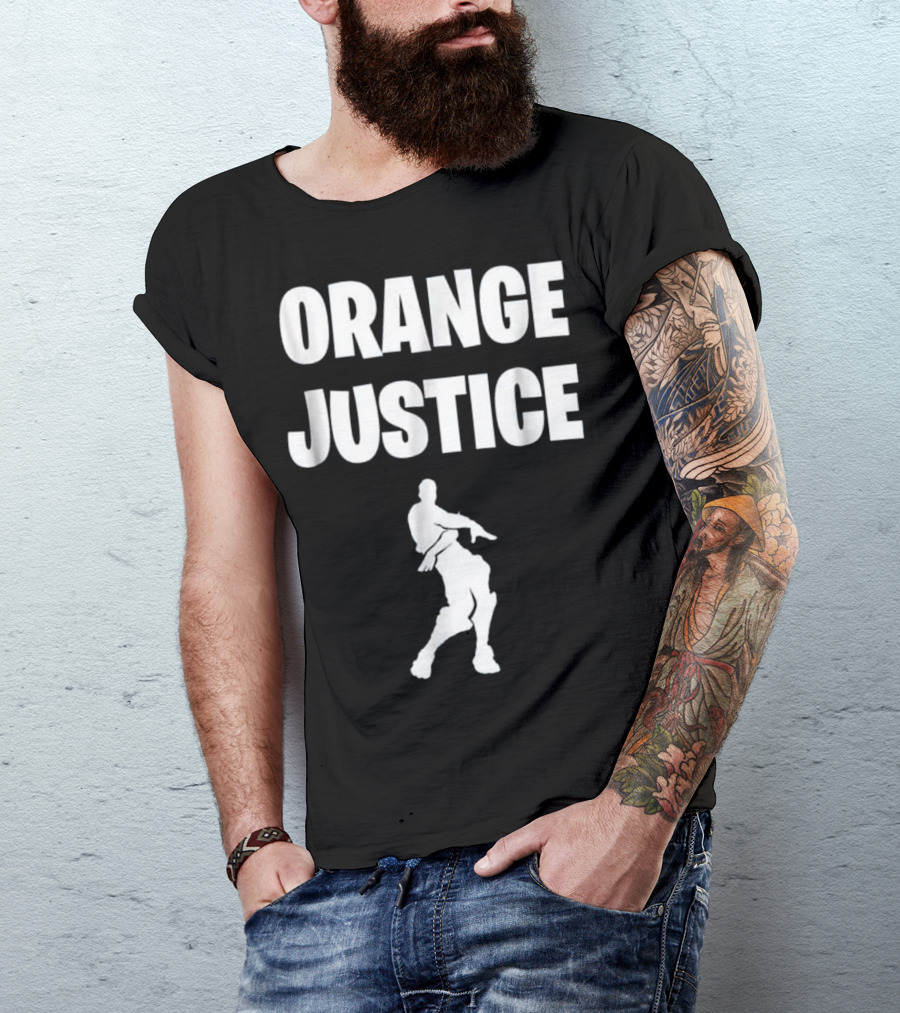 Orange Justice Dance Meme Silhouette Movement T-Shirt